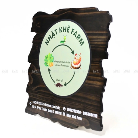 Bảng Hiệu Gỗ Khắc Nội Dung Theo Yêu Cầu - Đa Dạng - Free Khắc - Luxi Decor
