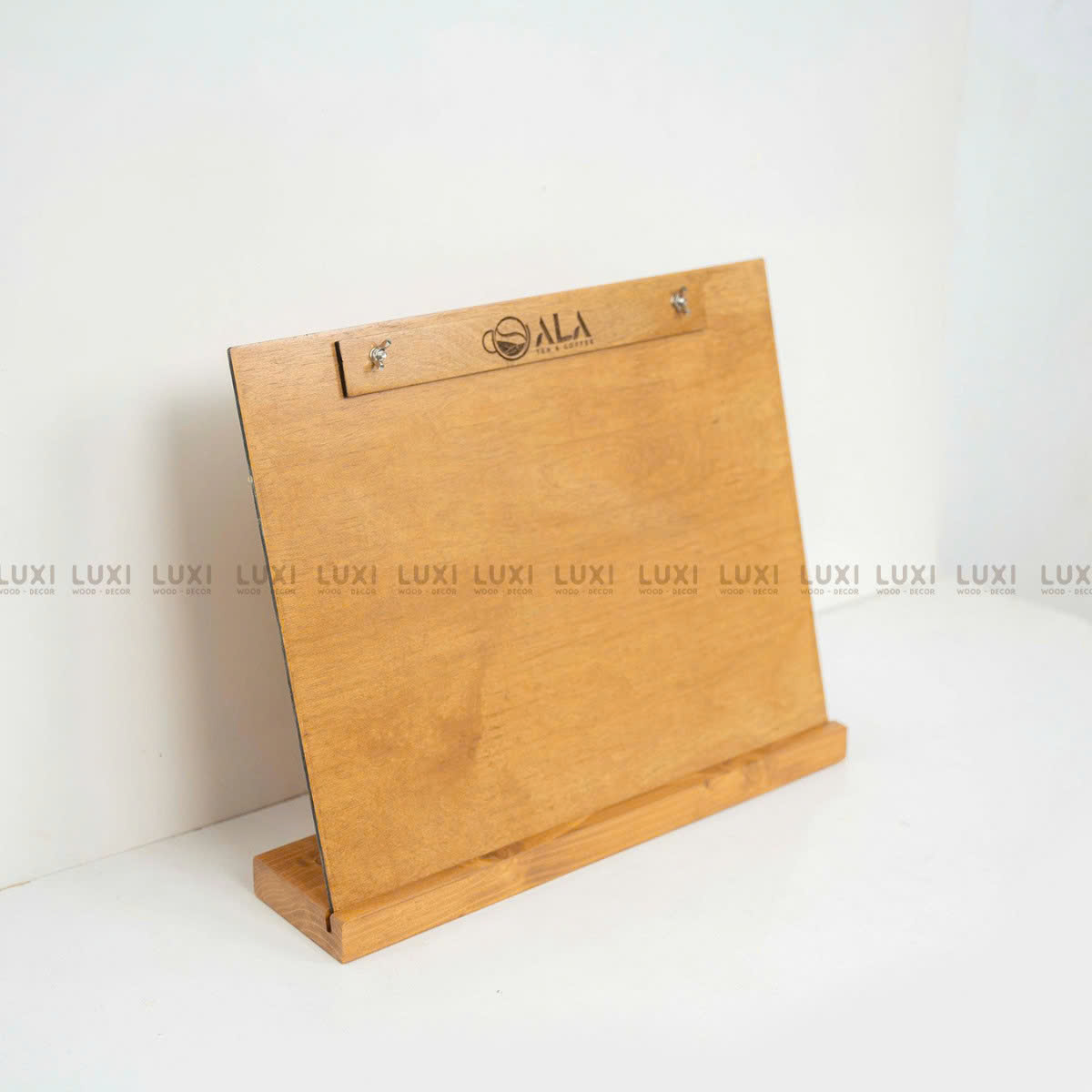 MENU A3 ĐỂ BÀN KÈM ĐẾ GIÁ RẺ, FREE KHẮC LOGO - LUXI DECOR