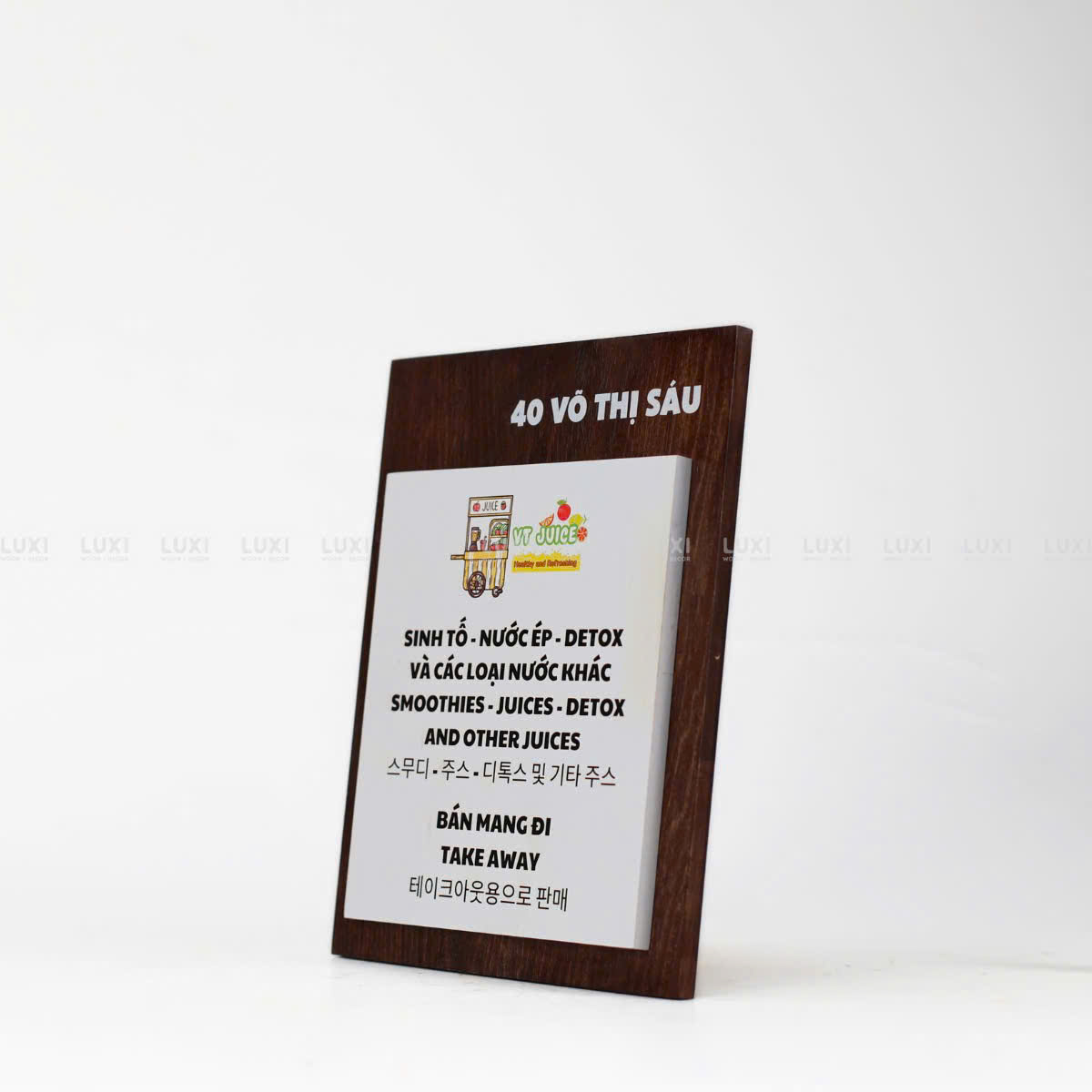 BẢNG SỐ NHÀ 2 LỚP - LUXI DECOR