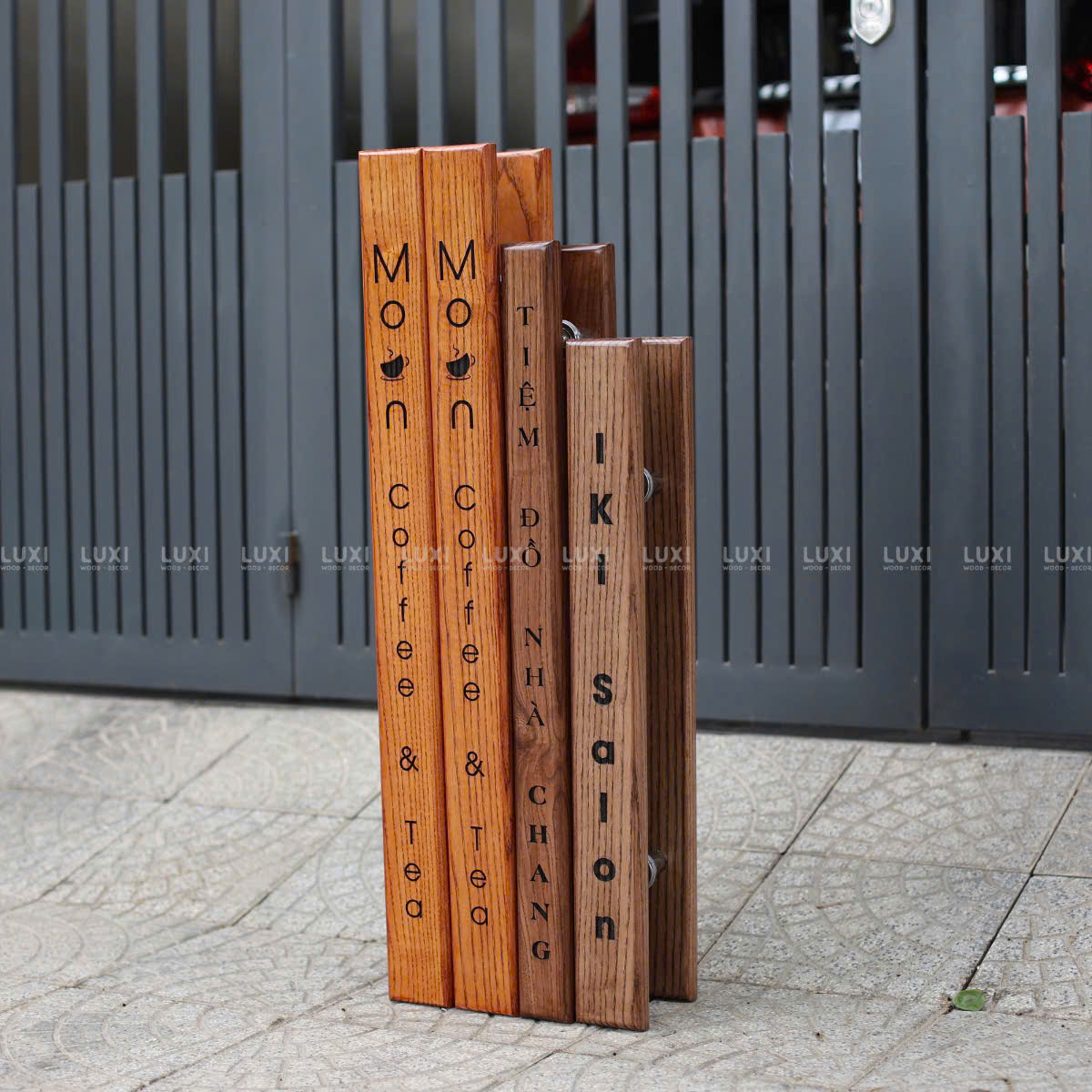 TAY NẮM CỬA KHẮC LASER NỘI DUNG - LUXI DECOR