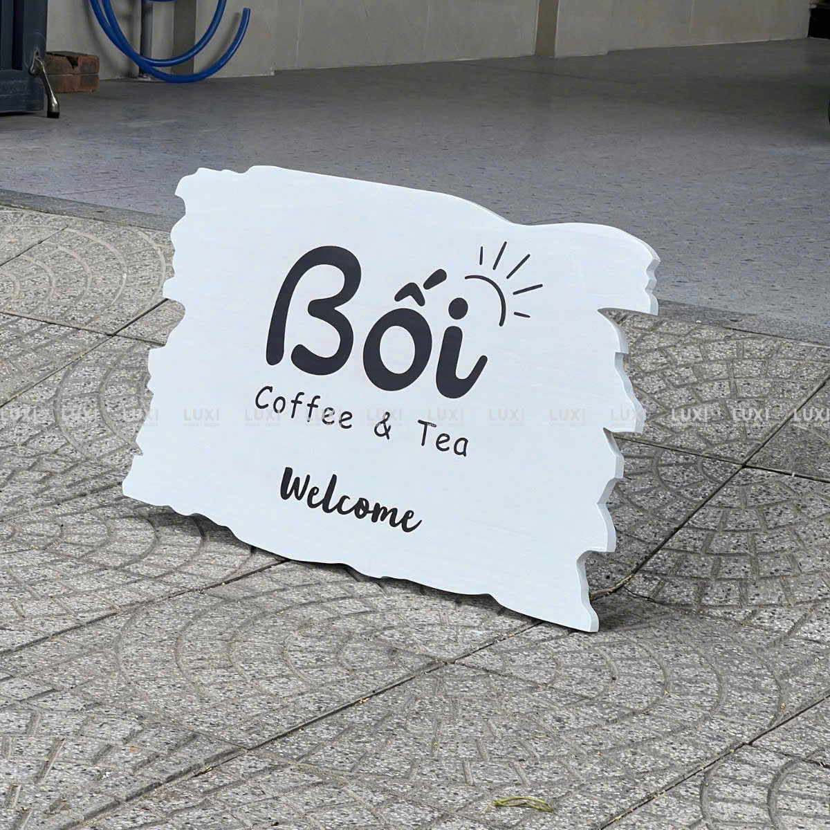 BẢNG HIỆU GỖ THÔNG - LUXI DECOR