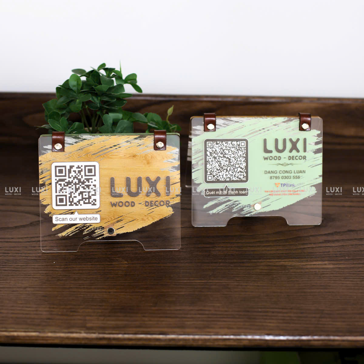 Bảng Mã Qr Chất Liệu Mica - Luxi Decor