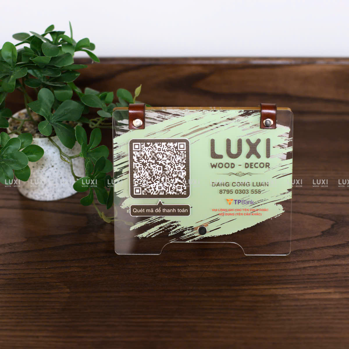 Bảng Mã Qr Chất Liệu Mica - Luxi Decor