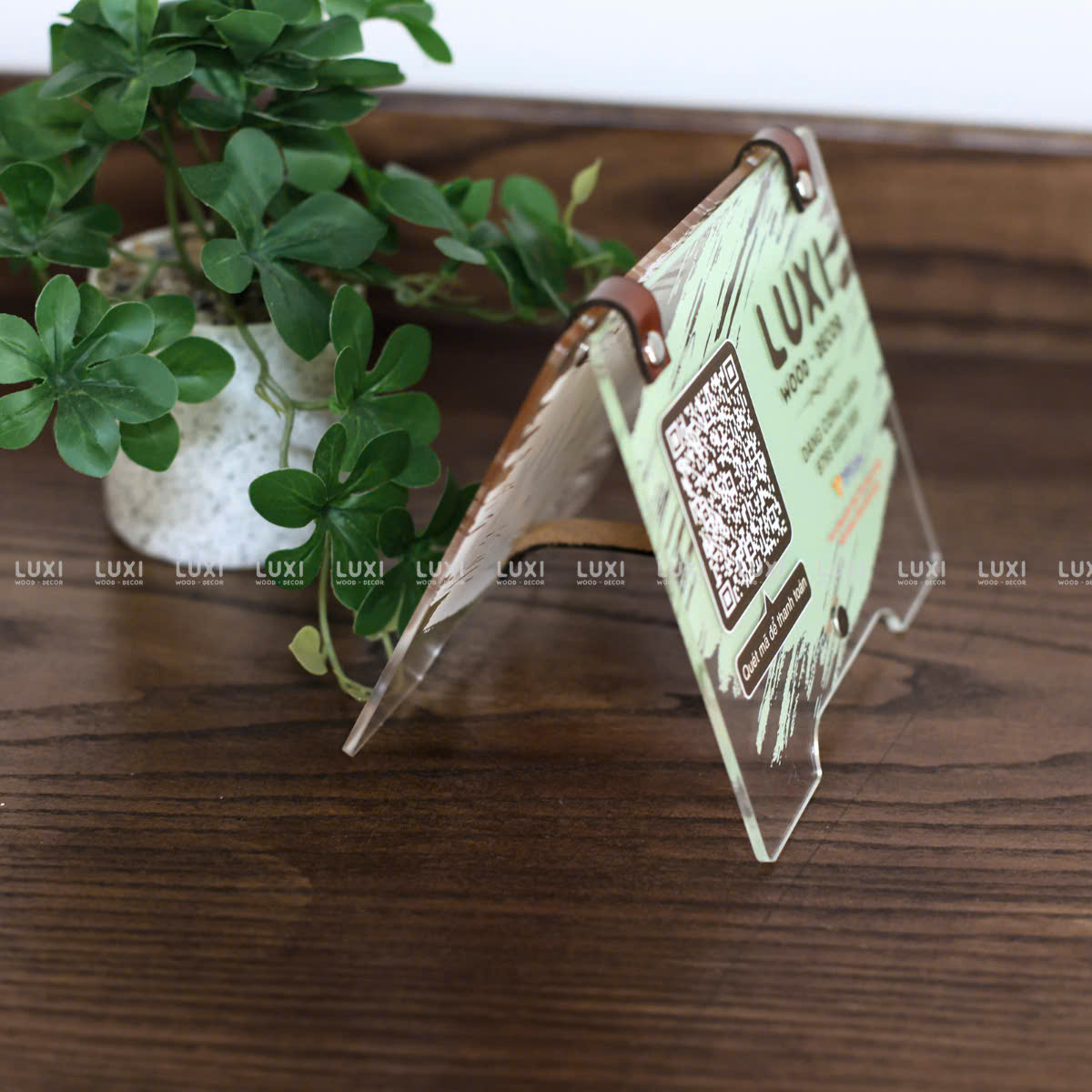 Bảng Mã Qr Chất Liệu Mica - Luxi Decor