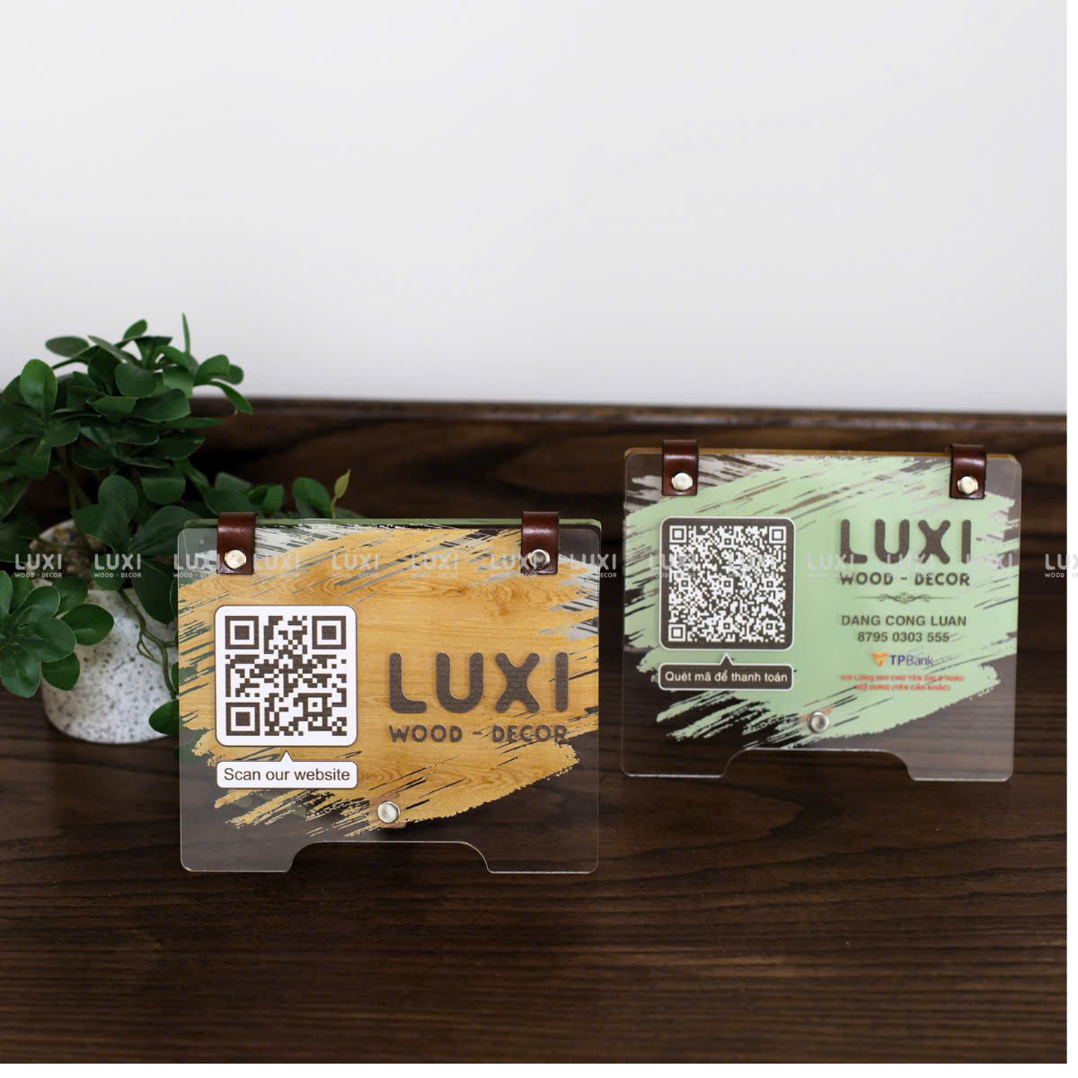 Bảng Mã Qr Chất Liệu Mica - Luxi Decor