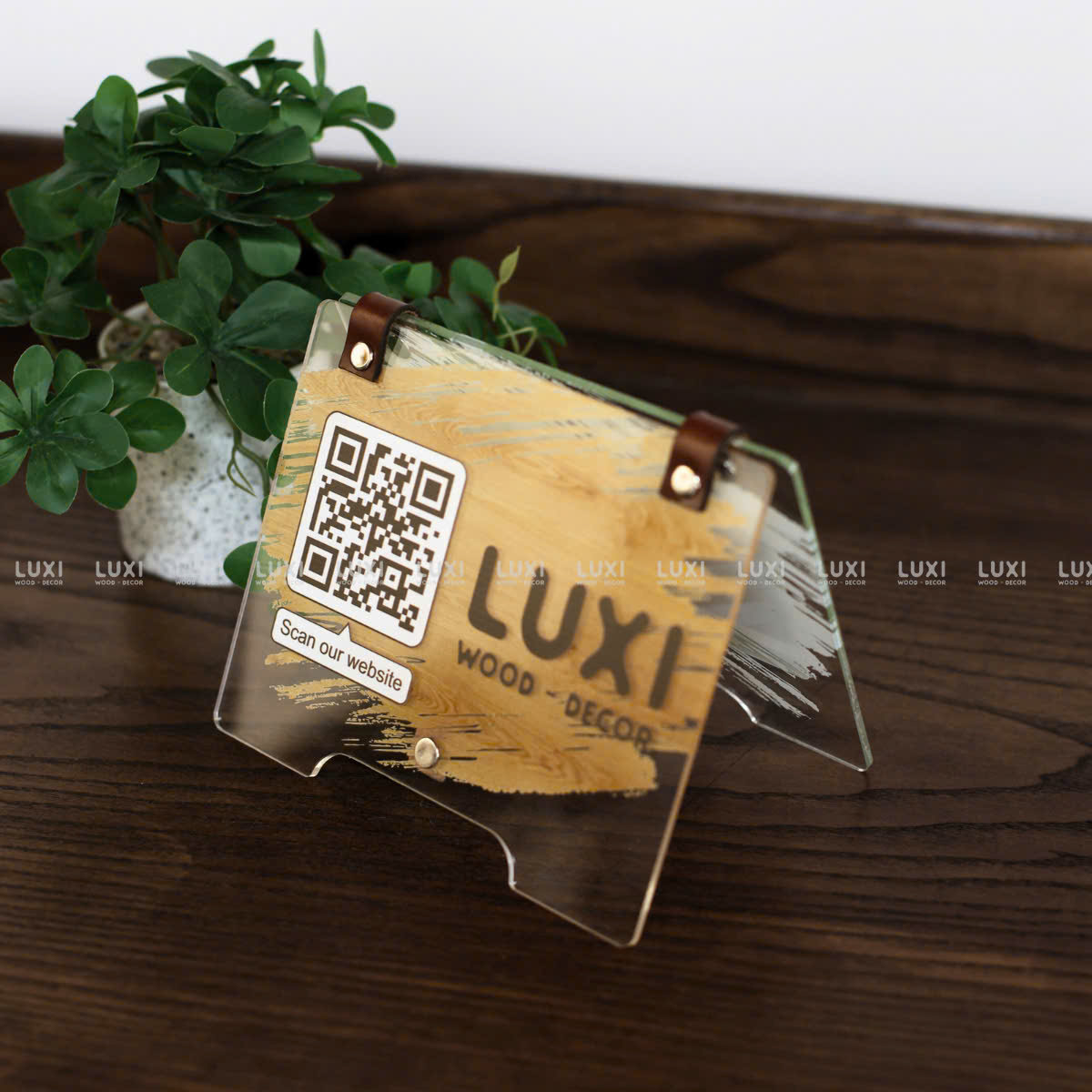 Bảng Mã Qr Chất Liệu Mica - Luxi Decor