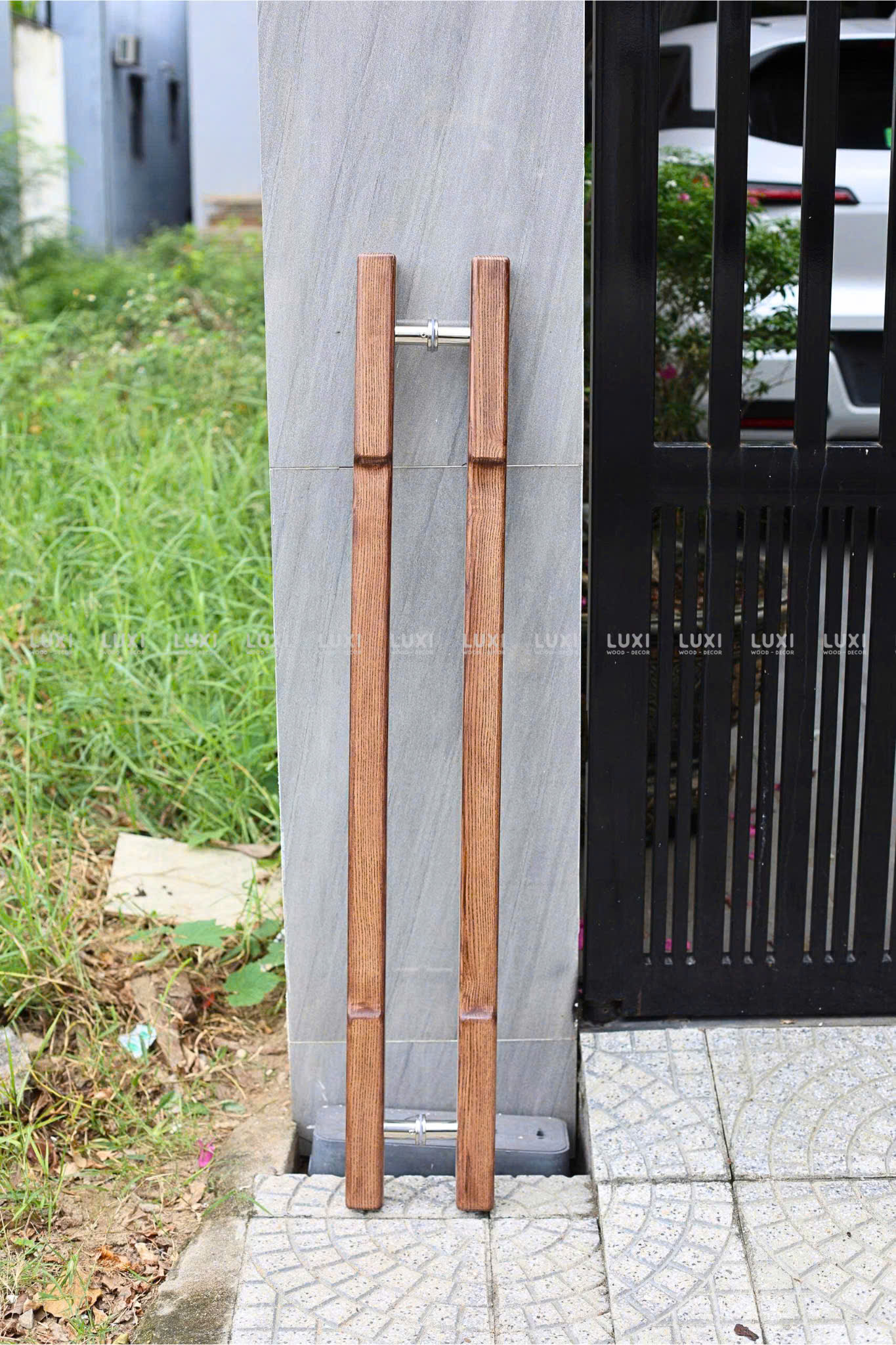 Tay Nắm Cửa - Thiết Kế Yêu Cầu- Gỗ Sồi - Free Khắc Logo