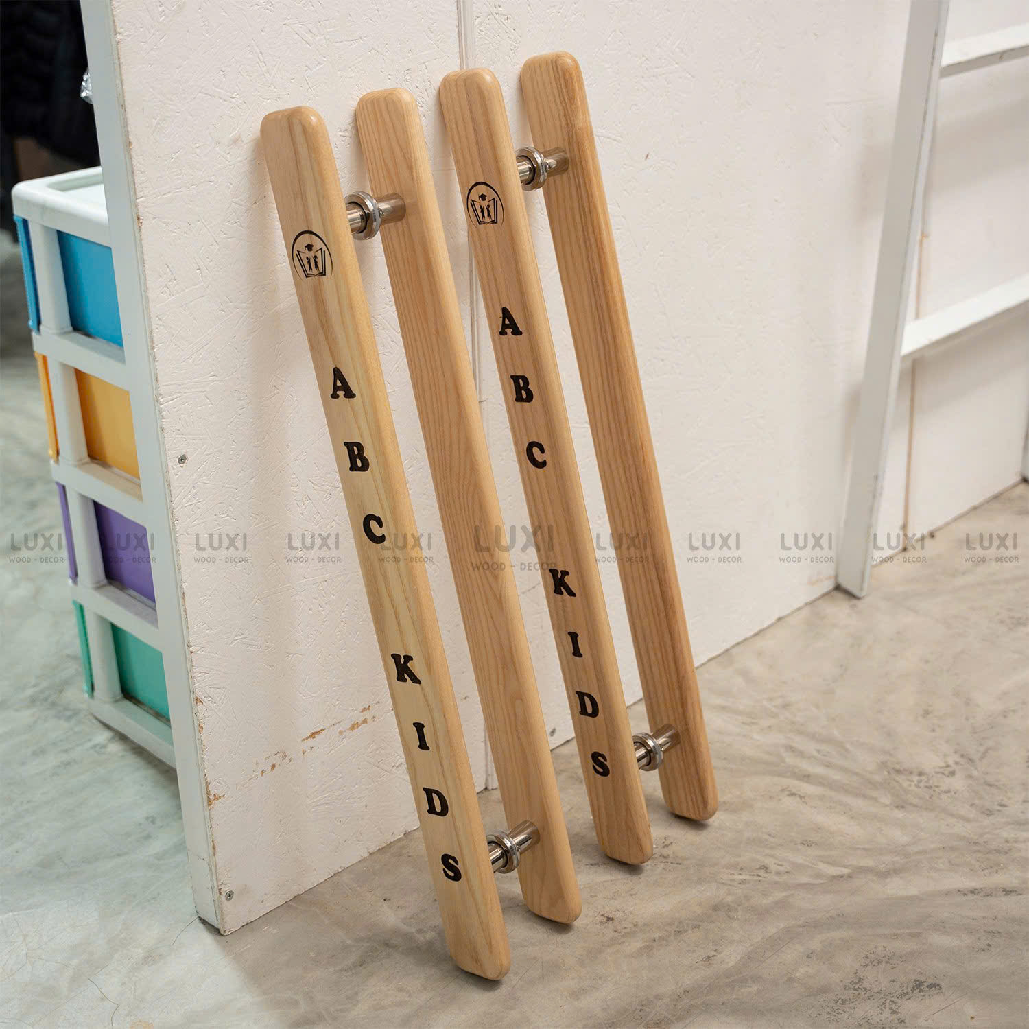 Tay Nắm Cửa Bo Tròn 2 Đầu - Khắc Nội Dung Theo Yêu Cầu - Luxi Decor