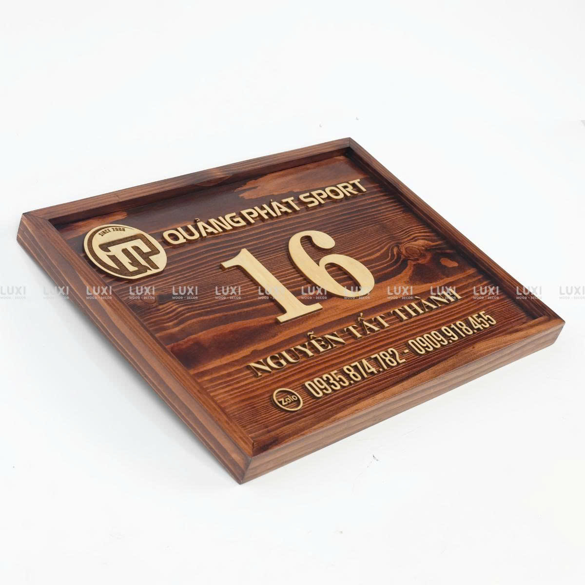 Bảng Số Nhà Dán Chữ Nổi Cổ Điển - Luxi Decor