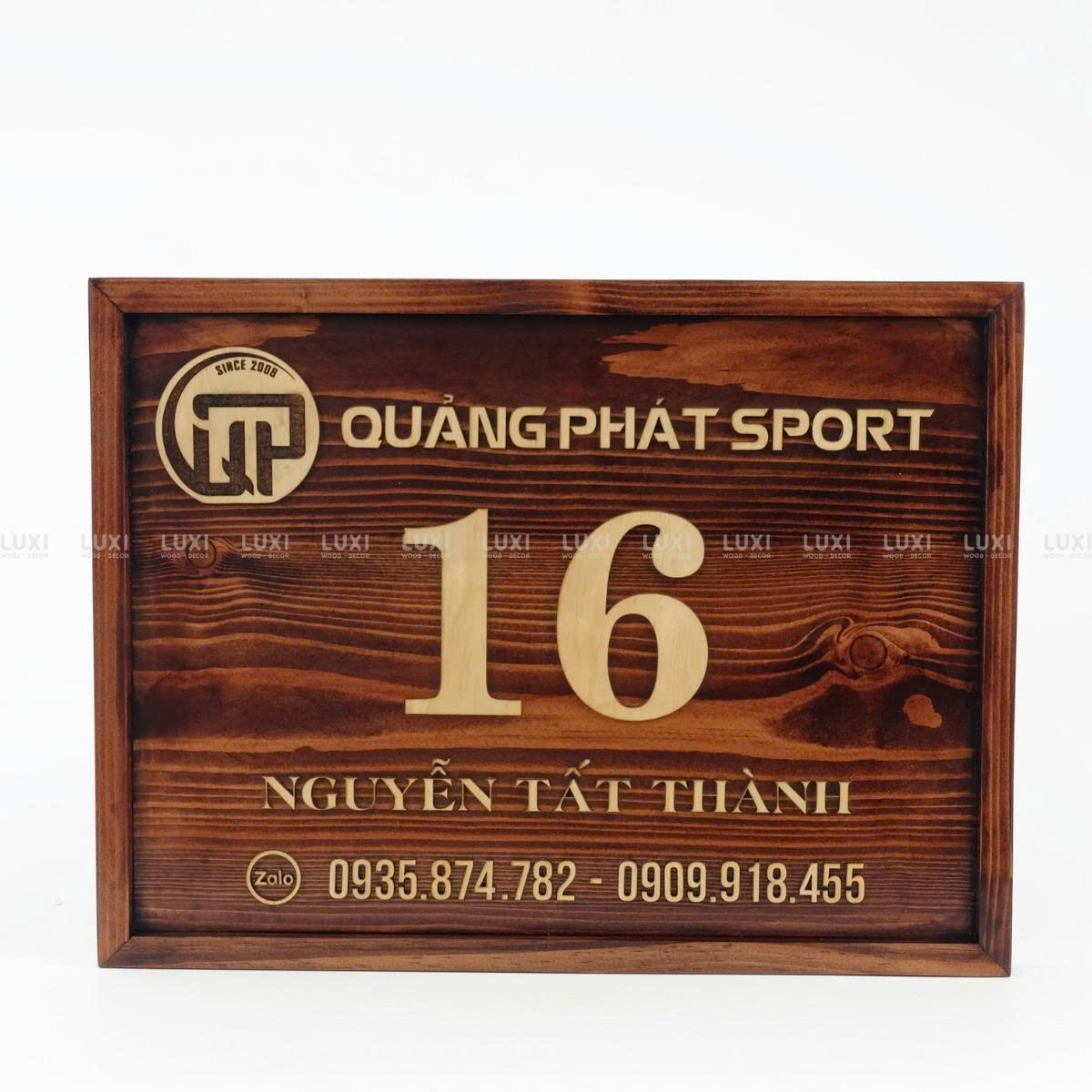 Bảng Số Nhà Dán Chữ Nổi Cổ Điển - Luxi Decor