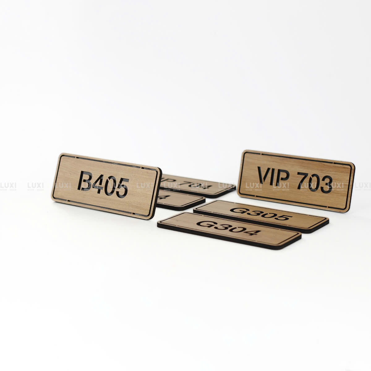 Thẻ Phòng Chất Liệu MDF - Nội Dung Theo Yêu Cầu - Luxi Decor