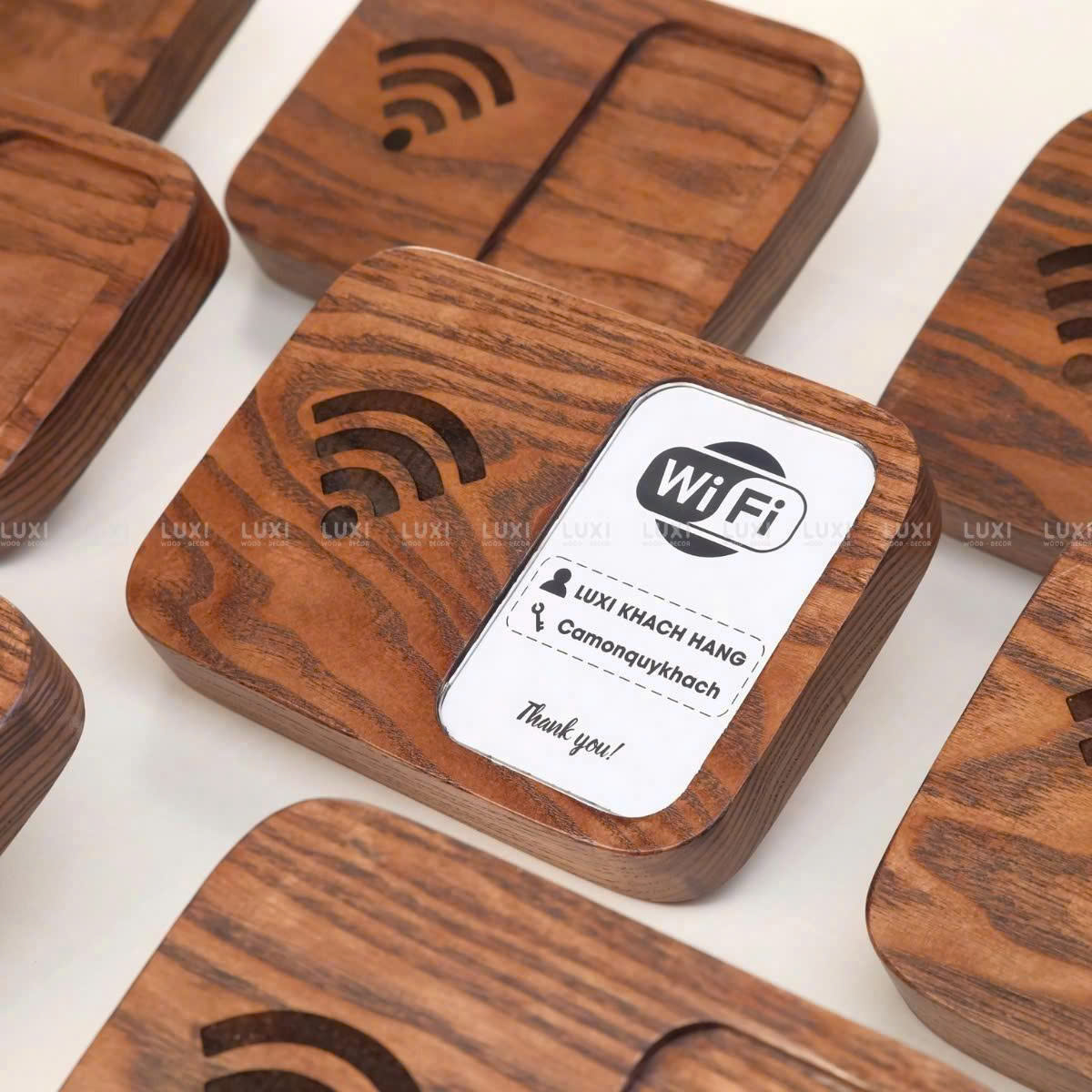 BẢNG WIFI TRANG TRÍ TẠI QUẦY, TẠI BÀN - LUXI DECOR