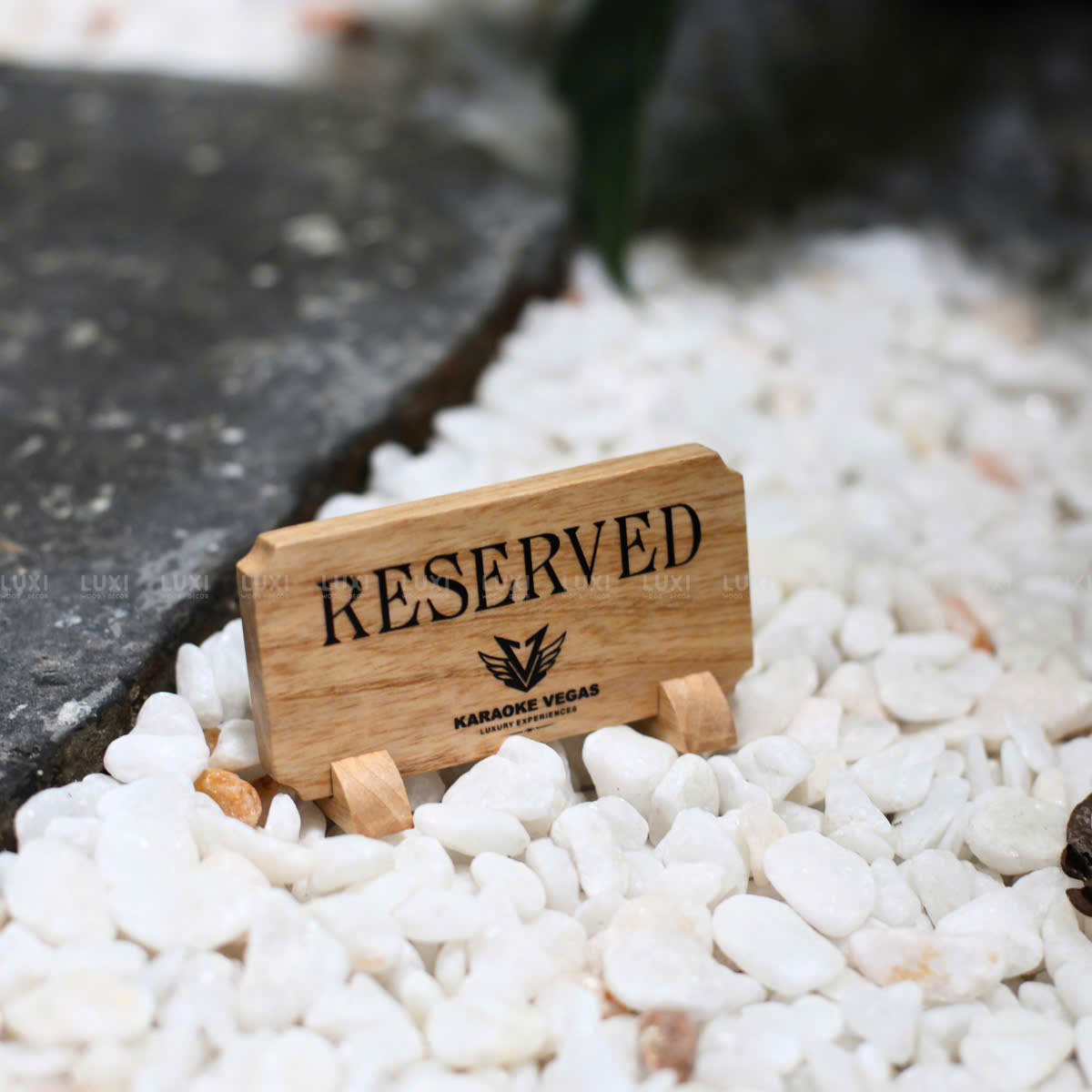 BẢNG RESERVED - ĐÃ ĐẶT BÀN - FREE KHẮC LOGO - LUXI DECOR