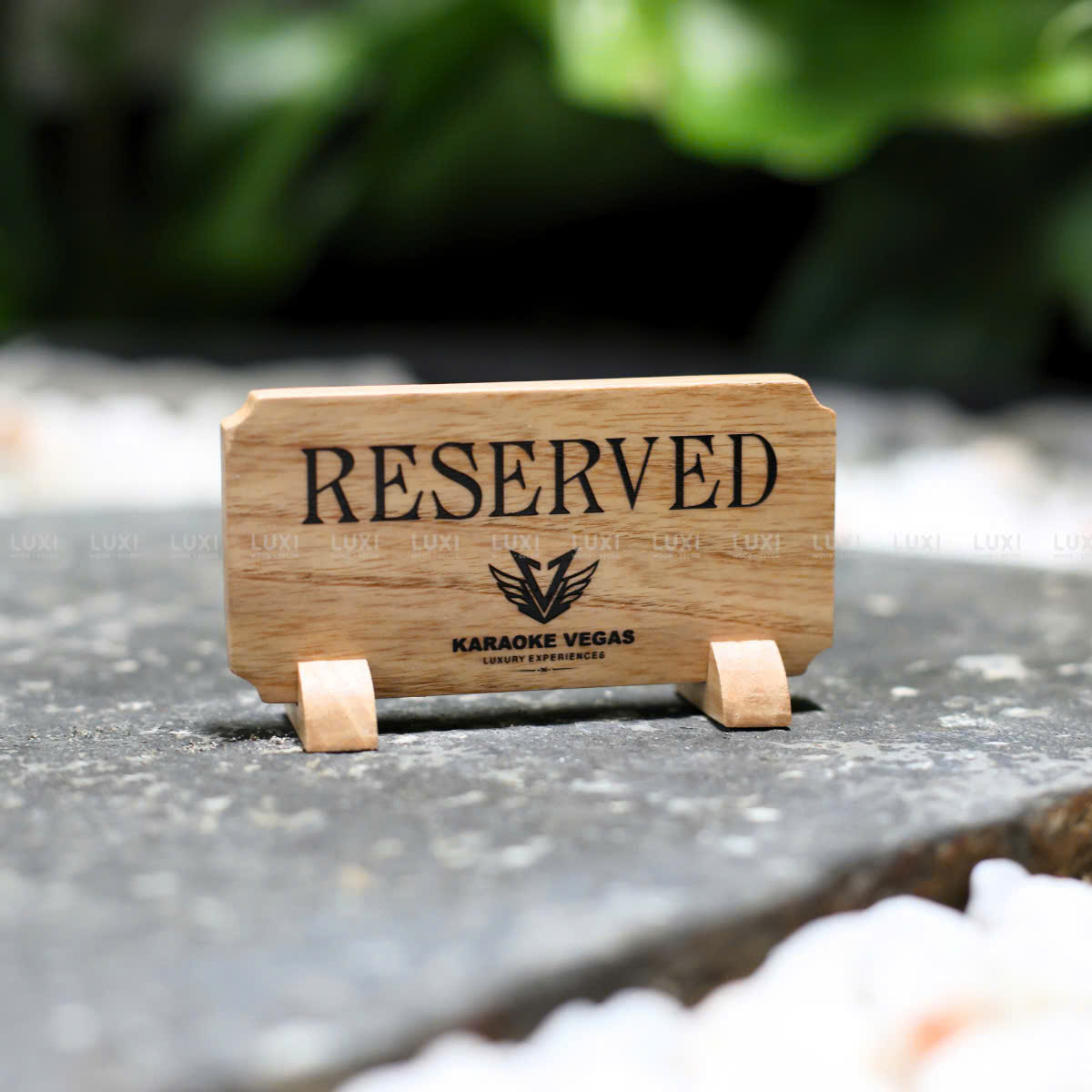 BẢNG RESERVED - ĐÃ ĐẶT BÀN - FREE KHẮC LOGO - LUXI DECOR