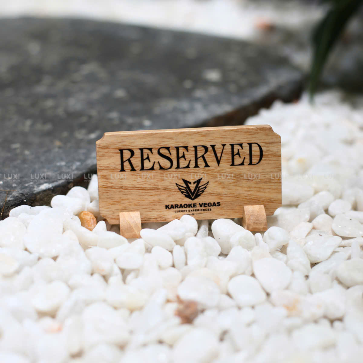 BẢNG RESERVED - ĐÃ ĐẶT BÀN - FREE KHẮC LOGO - LUXI DECOR