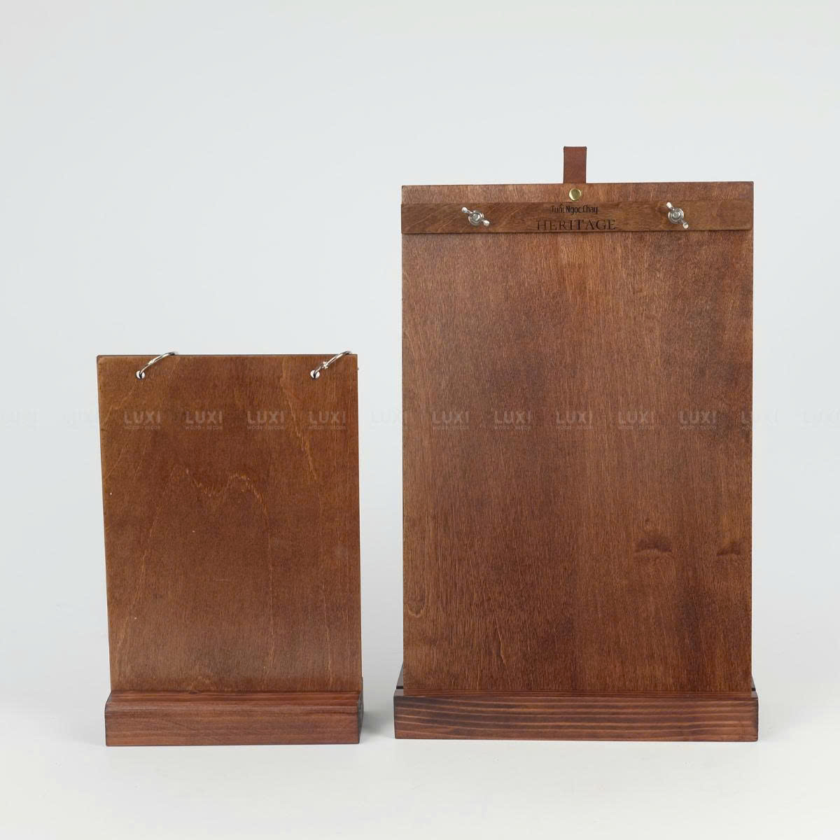 MENU KẸP VÍT CHUỒN QUAI DA SANG TRỌNG, TIẾT KIỆM DIỆN TÍCH KÈM ĐẾ - LUXI DECOR