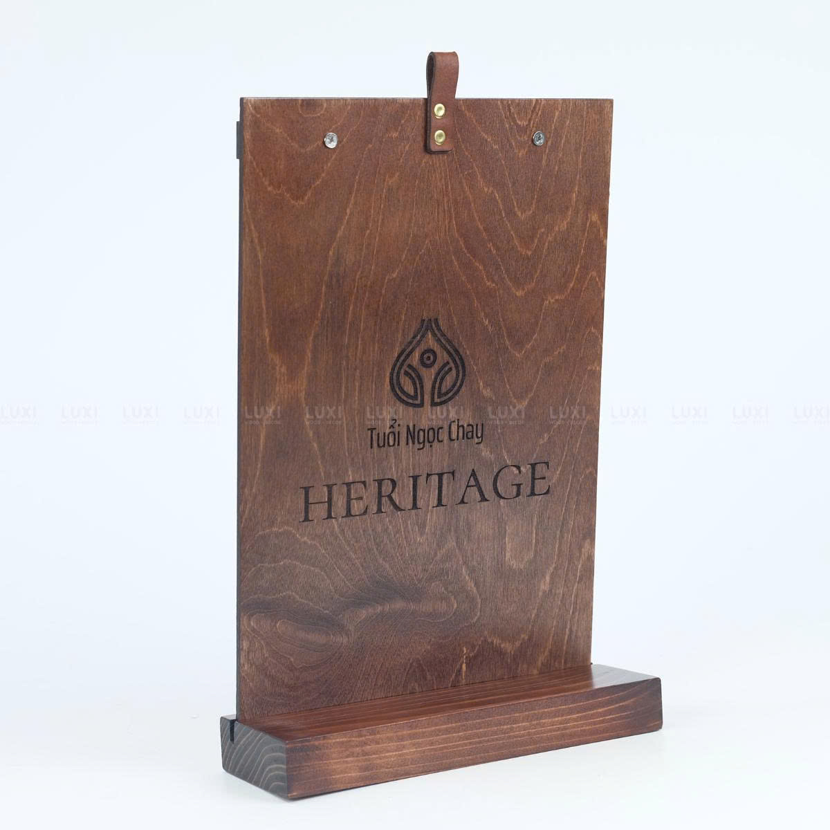 MENU KẸP VÍT CHUỒN QUAI DA SANG TRỌNG, TIẾT KIỆM DIỆN TÍCH KÈM ĐẾ - LUXI DECOR