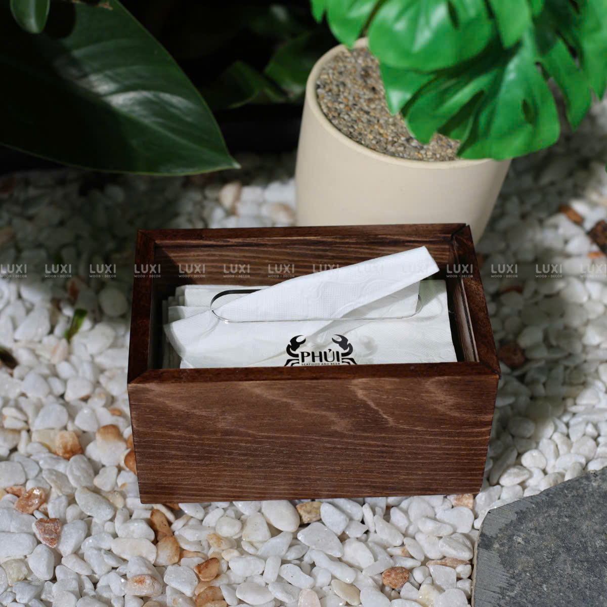 HỘP GIẤY GỖ NẮP TRƯỢT MICA - IN LOGO THEO YÊU CẦU