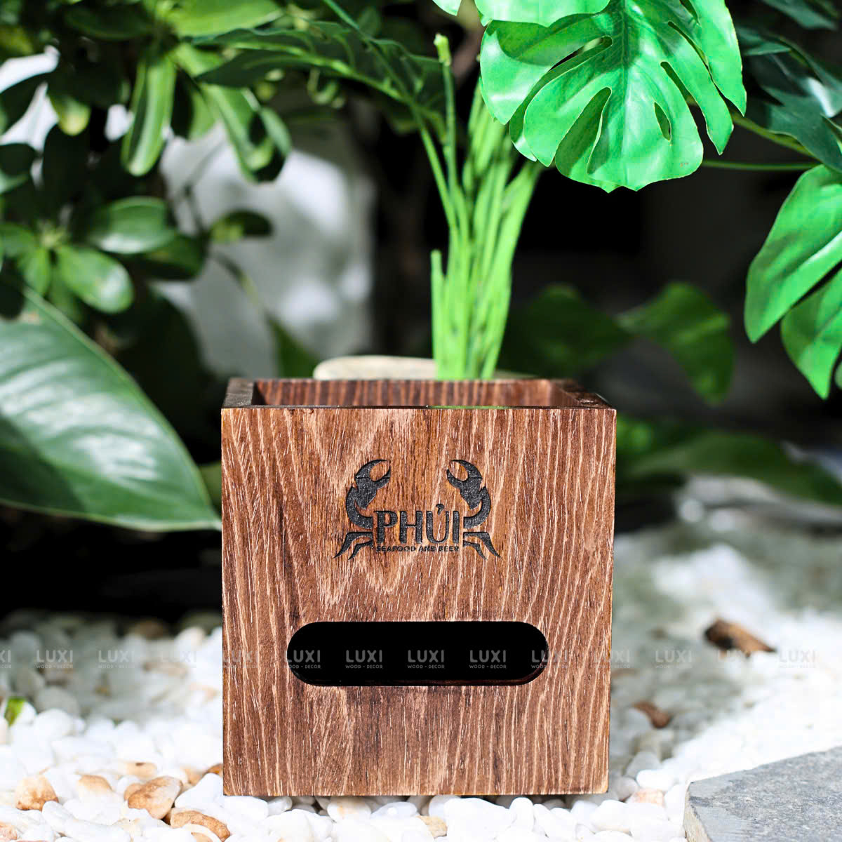 Khay Gỗ Đa Năng - Đựng Giấy Ăn - Đựng Gia Vị - Gọn Gàng - Luxi Decor