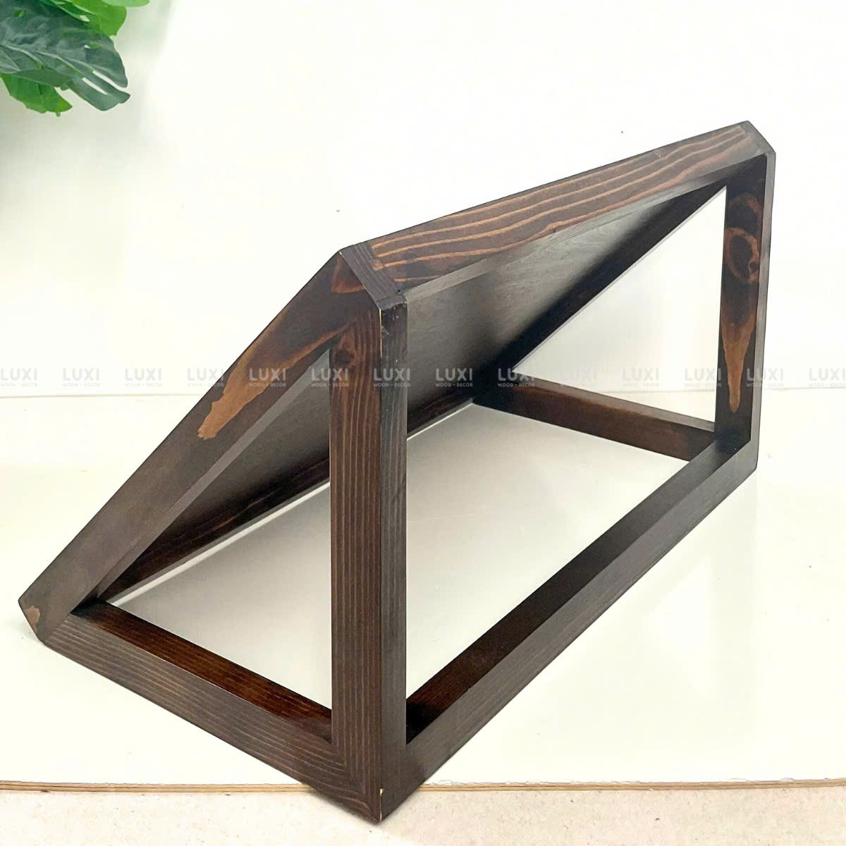 Kệ Đựng Menu Size A3 - Khung Gỗ Thông - Kèm Mica - Luxi Decor