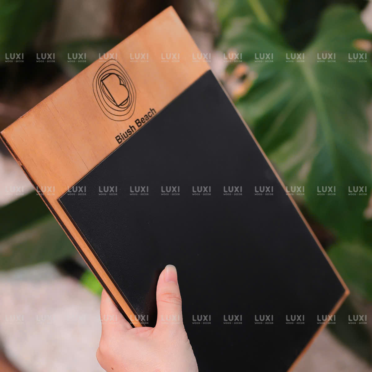 Menu Bảng Đen - Khắc Logo Theo Yêu Cầu - LUXI DECOR