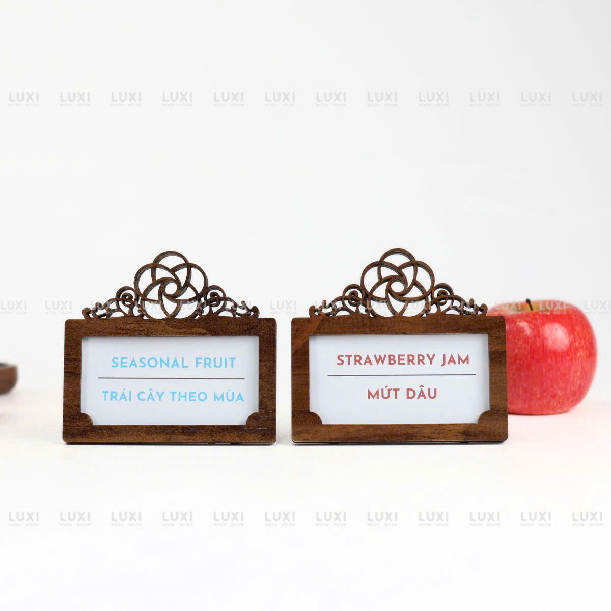 Bảng Menu Mini Để Giá - Tên Món Cho Quầy Đồ Ăn - LUXI DECOR