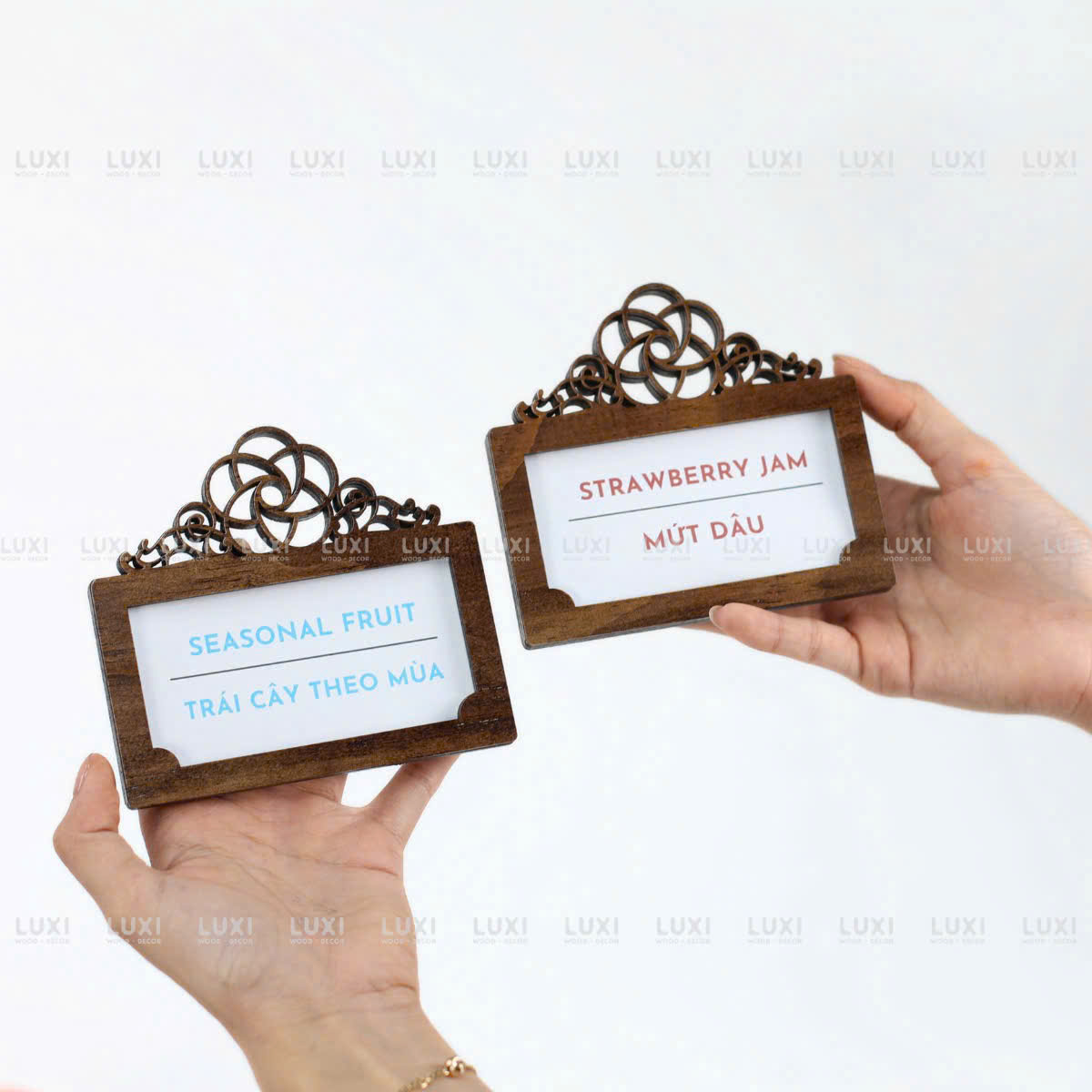 Bảng Menu Mini Để Giá - Tên Món Cho Quầy Đồ Ăn - LUXI DECOR