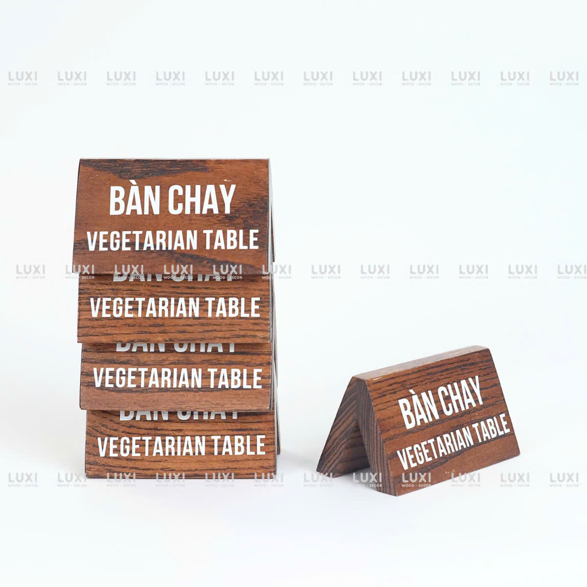 Bảng Để Bàn V Ngược - Reversed - Đã Đặt Bàn - In Theo Yêu Cầu - LUXI DECOR