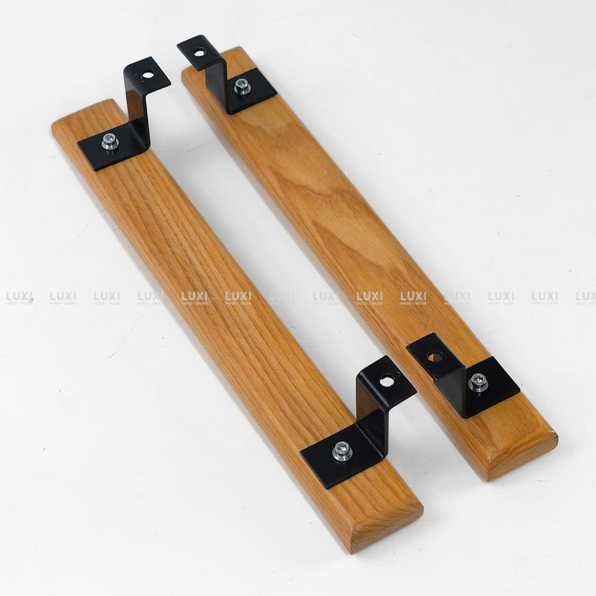 Tay Nắm Cửa - Màu Vàng Nâu 104 - Có Khắc Theo Yêu Cầu - Pad Lệch - Luxi Decor