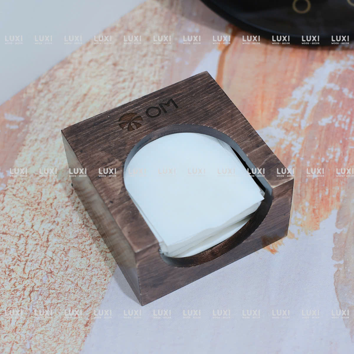 Hộp Giấy Gỗ Veneer - Đựng Giấy Thỏa Mái - Tiện Lợi - Luxi Decor