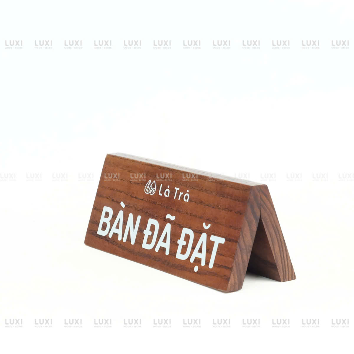 Bảng Gỗ V Ngược In UV Nội Dung " Bàn Đã Đặt - Reversed "