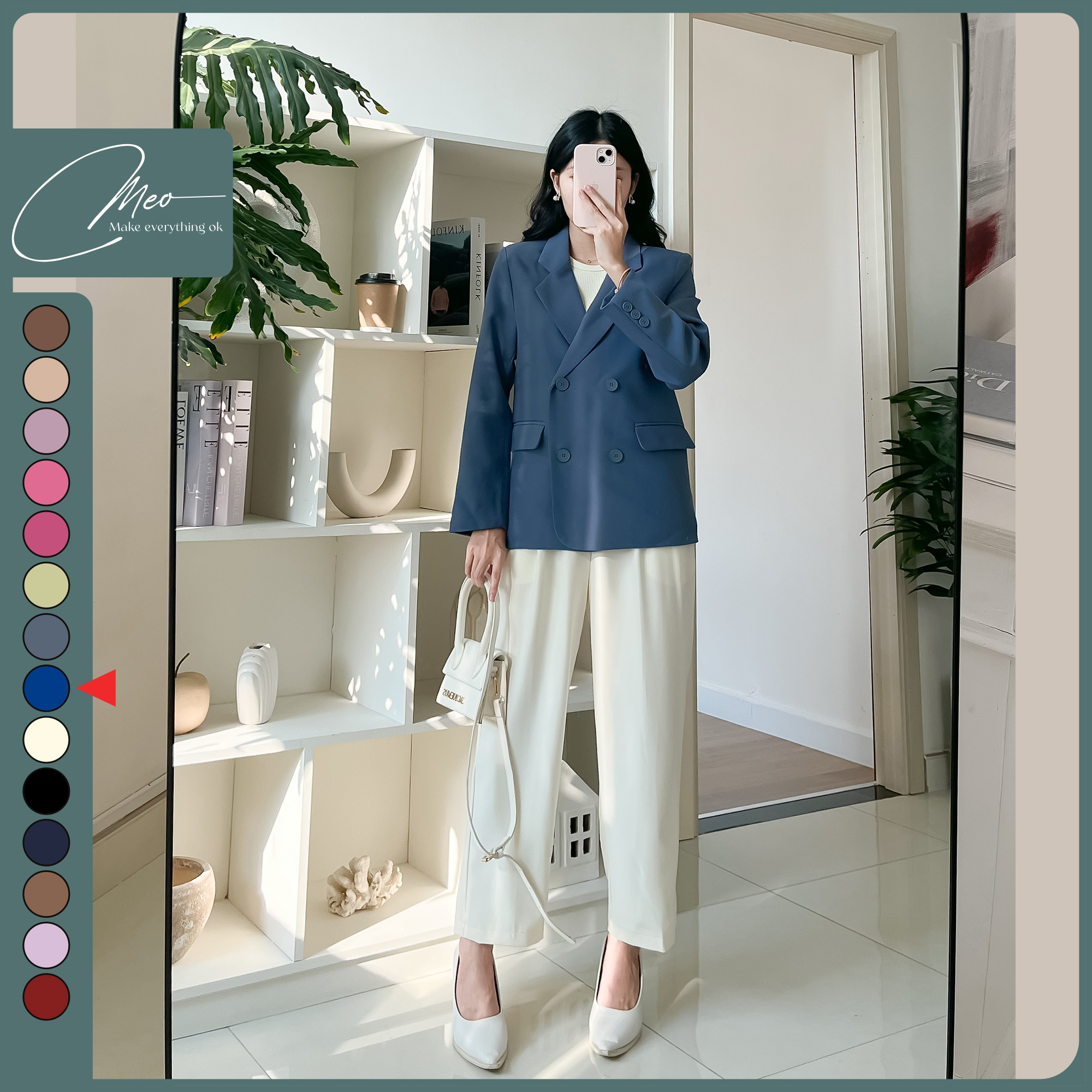 ẢNH THẬT Áo blazer nữ dài tay áo blazer 2 lớp áo khoác blazer vest nữ  AVS01  áo blazer hàn quốc AMELIA áo khoác nữ áo khoác blazer nữ áo vest
