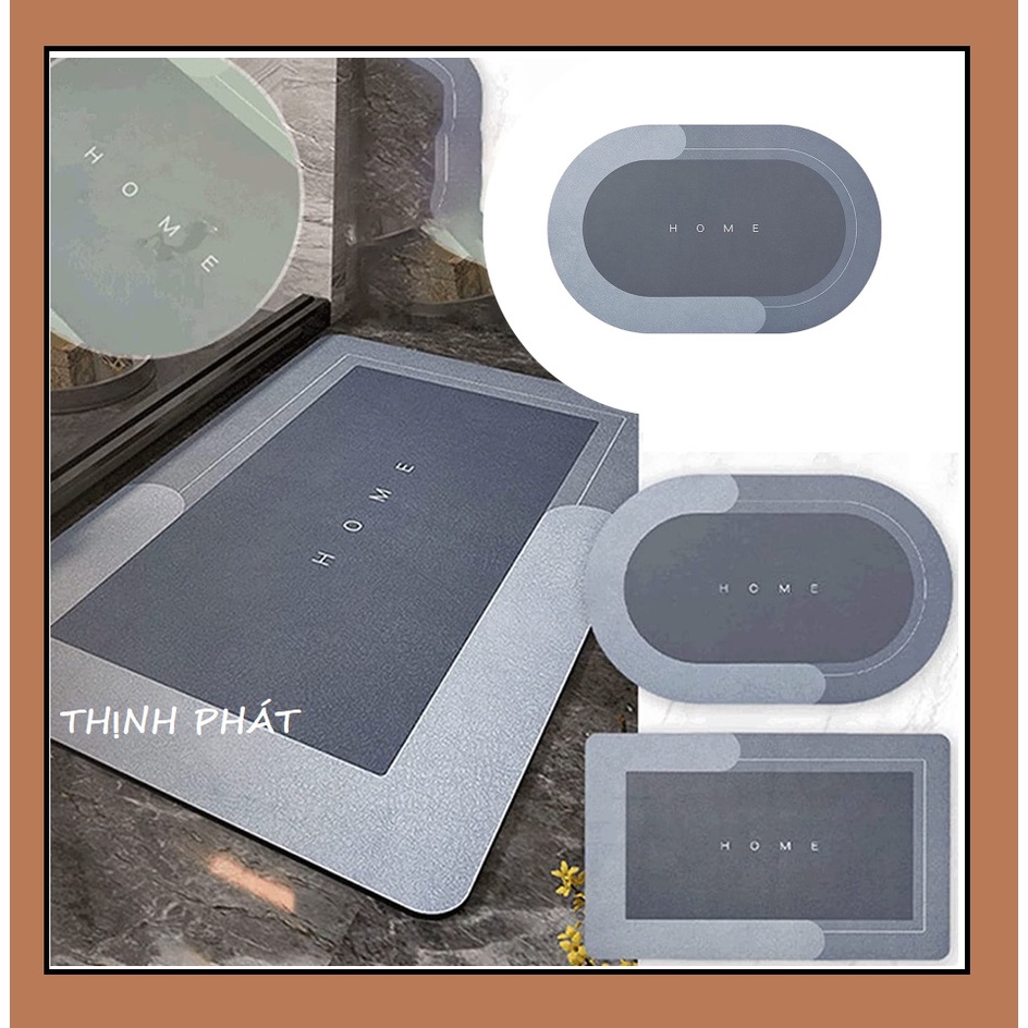 Thảm chùi chân nhà vệ sinh phòng khách phòng bếp siêu thấm nước-GIAO MÀU NGẪU NHIÊN