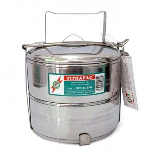 Camen inox 2 ngăn Titafac 12 x 2