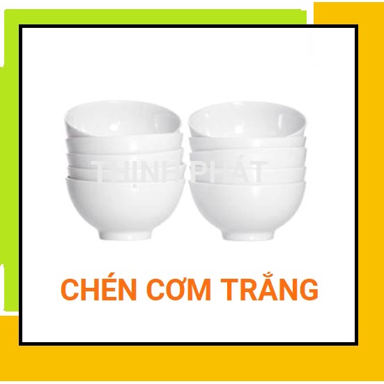 Bộ 10 CHÉN NHỰA MELAMINE TRẮNG CAO CẤP HÀNG CHÍNH HÃNG