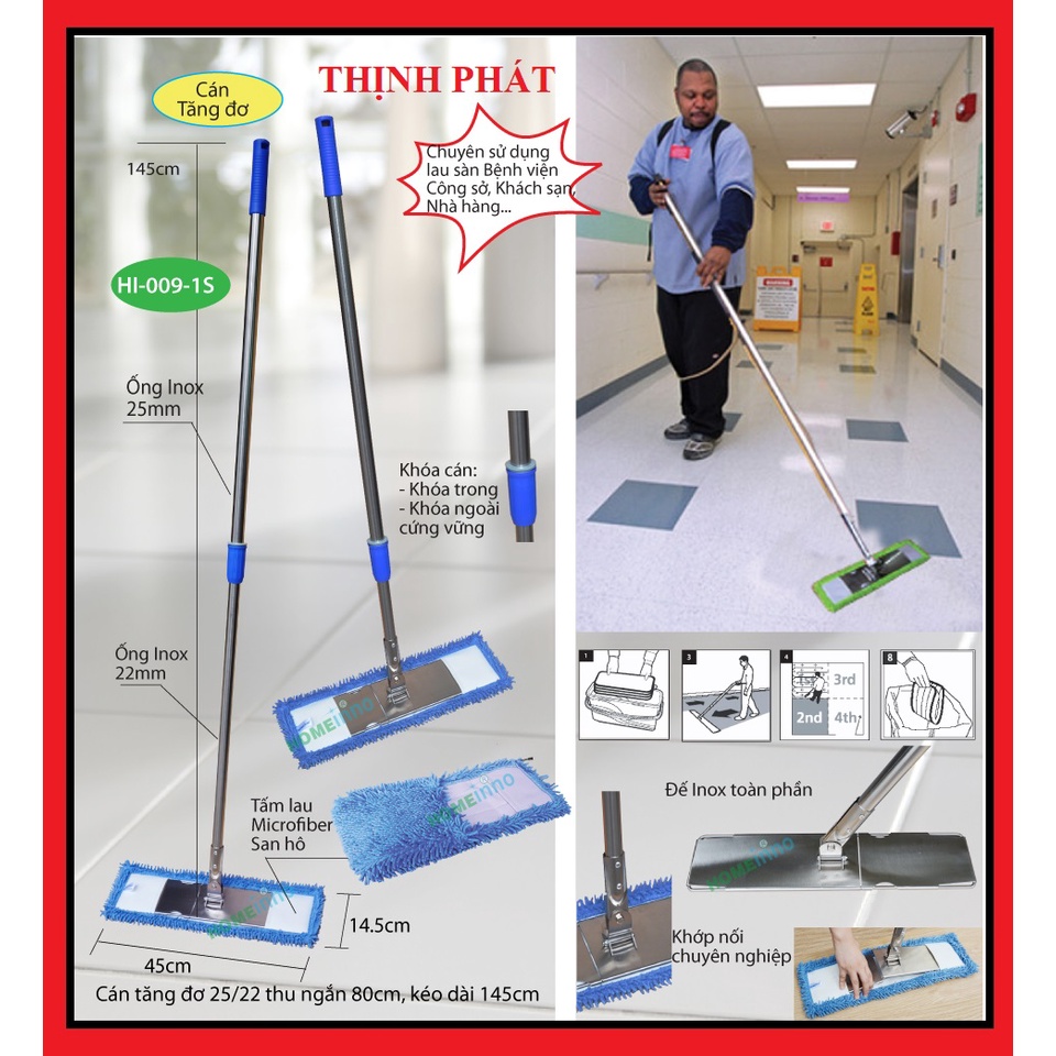 Cây lau siêu sạch loại 1 Homeinno - HÀNG CHÍNH HÃNG