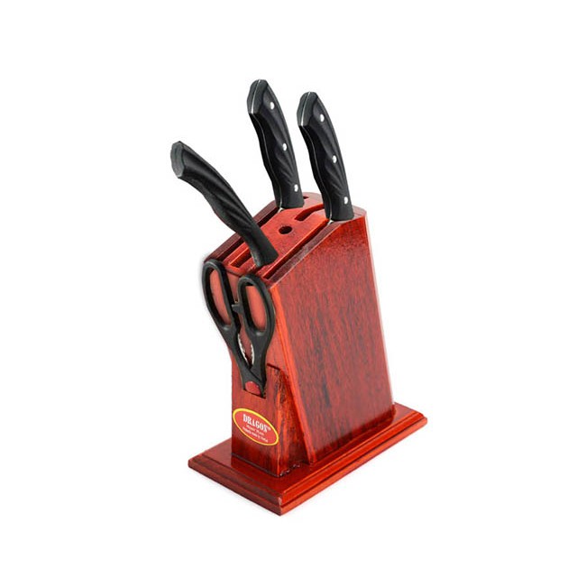 Giá cắm dao kéo nhà bếp nhiều ngăn bằng nhựa / inox / gỗ