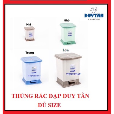 Thùng Rác Đạp Nhựa Duy Tân đủ size - GIAO MÀU NGẪU NHIÊN
