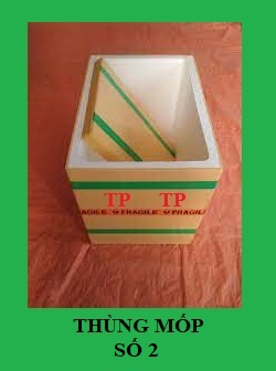 Thùng mút thùng xốp 39 x 29 x 33.5 cm dùng đóng hàng hóa đựng hải sản hoa quả rau củ trái cây trồng cây