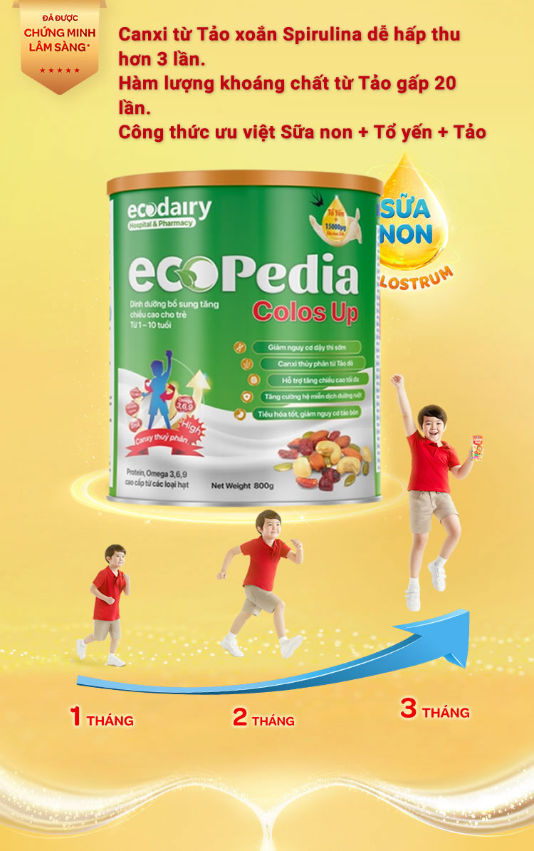 Sữa hạt ecoPedia Colos Up