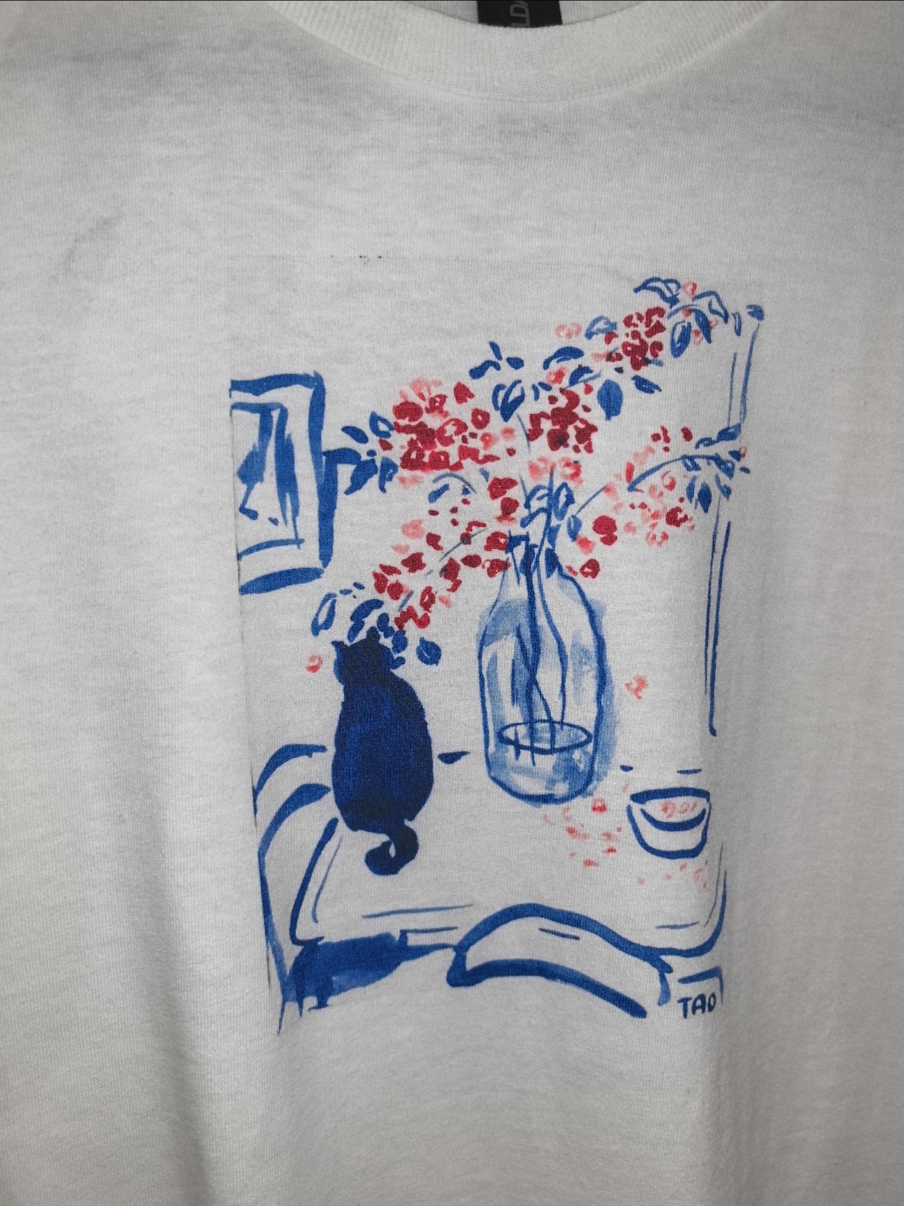 Áo Tao trẻ em blue cat