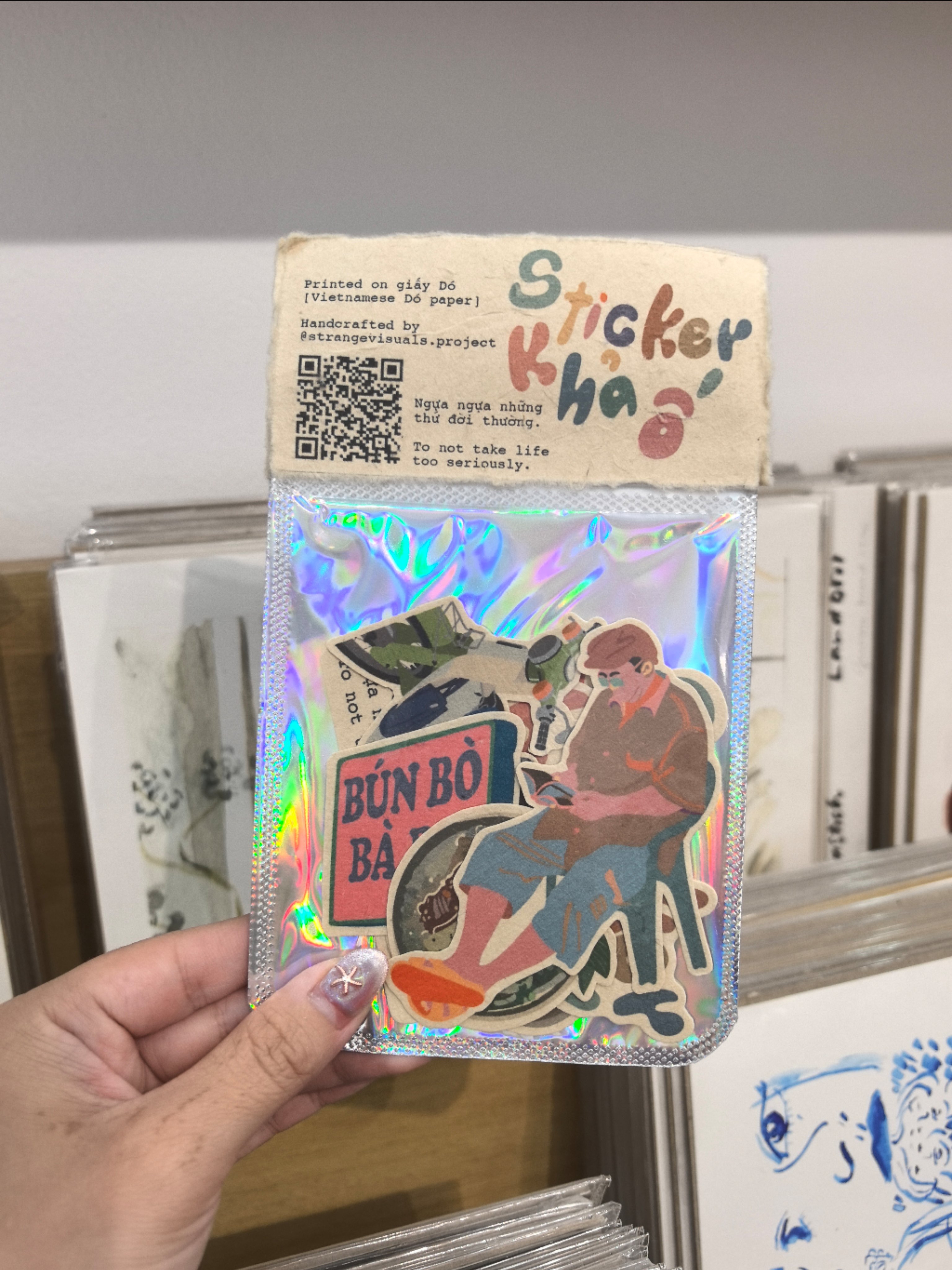Sticker Khả Ố / Stickers in trên Giấy Dó Strange Visuals
