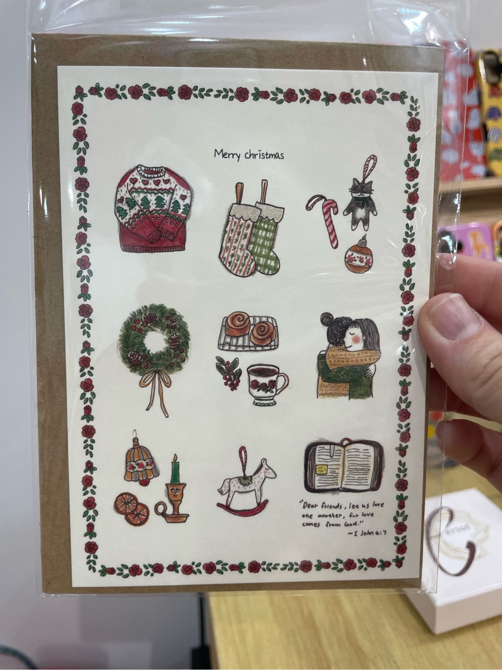 Thiệp Love one another Haru Craft