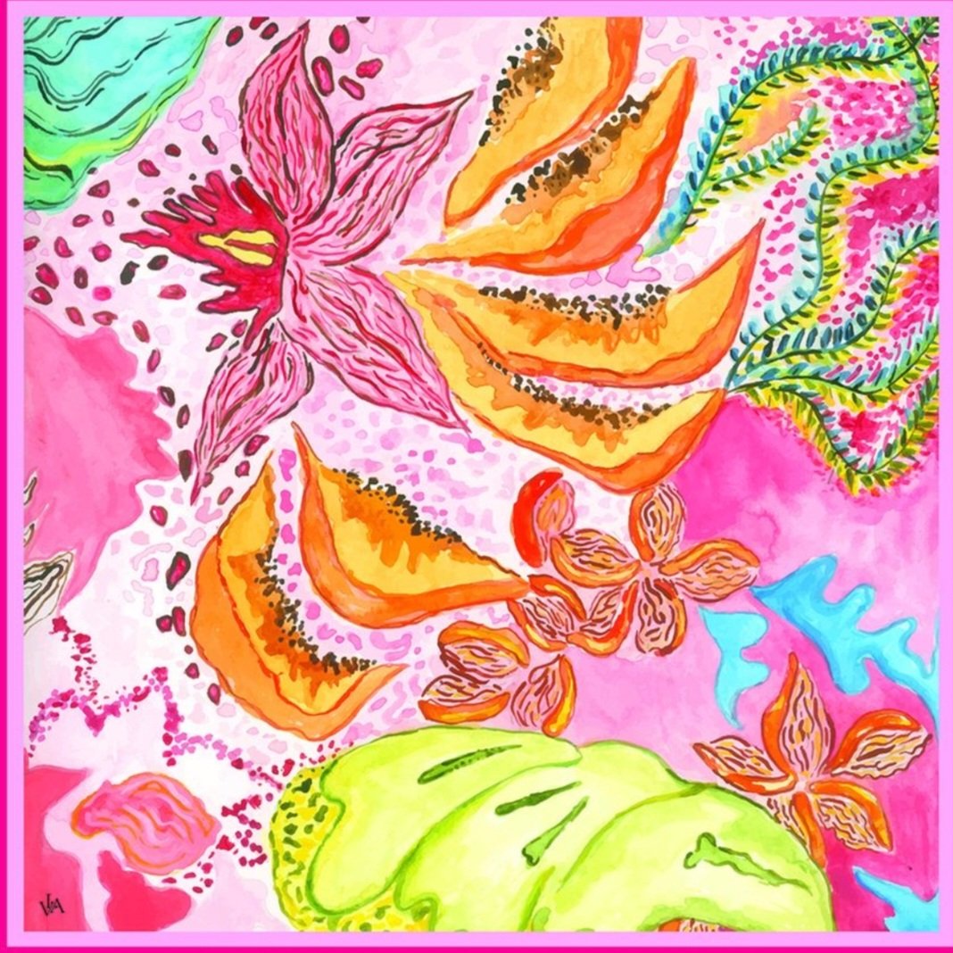 Tranh Ly Vu Autumn Garden no.1 A4 / Vuông nhỏ