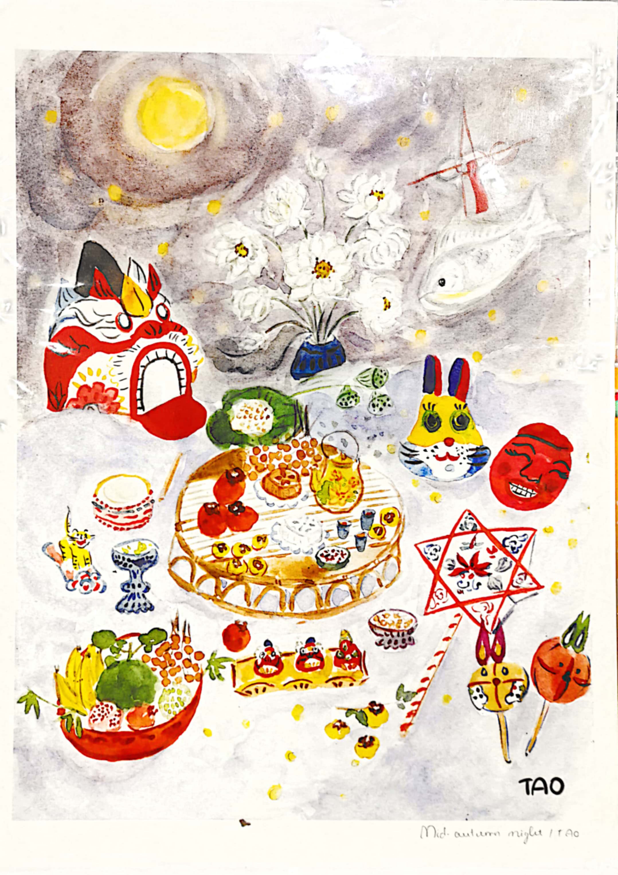Tranh Tao mid-autumn night A3