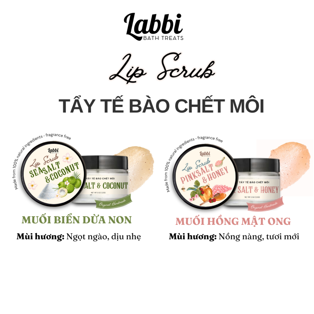 MUỐI HỒNG MẬT ONG (TẨY TẾ BÀO CHẾT) 30G / 1 Oz LABBI