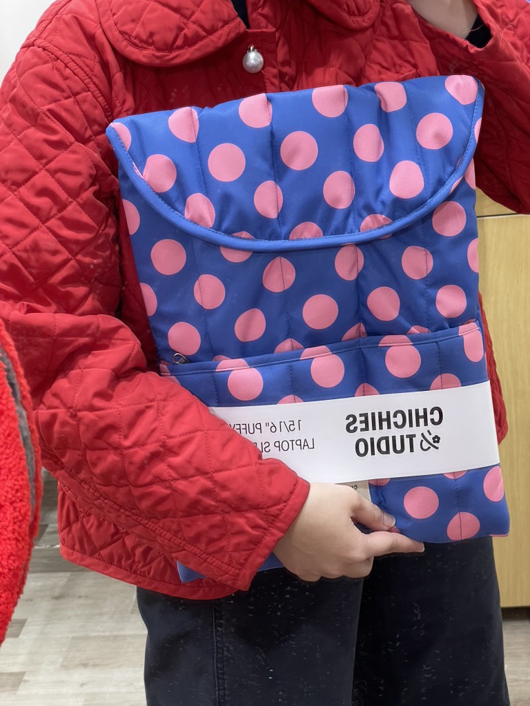 Polka Dot Party - Blue Túi đựng laptop 13 -14 inch ngăn phụ Chichies