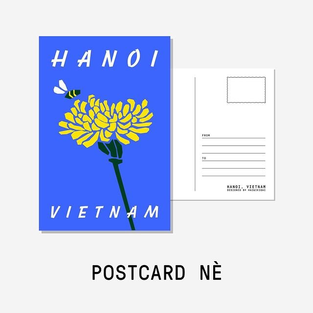 Thiệp Hi:pieces hoa vàng hanoi vietnam