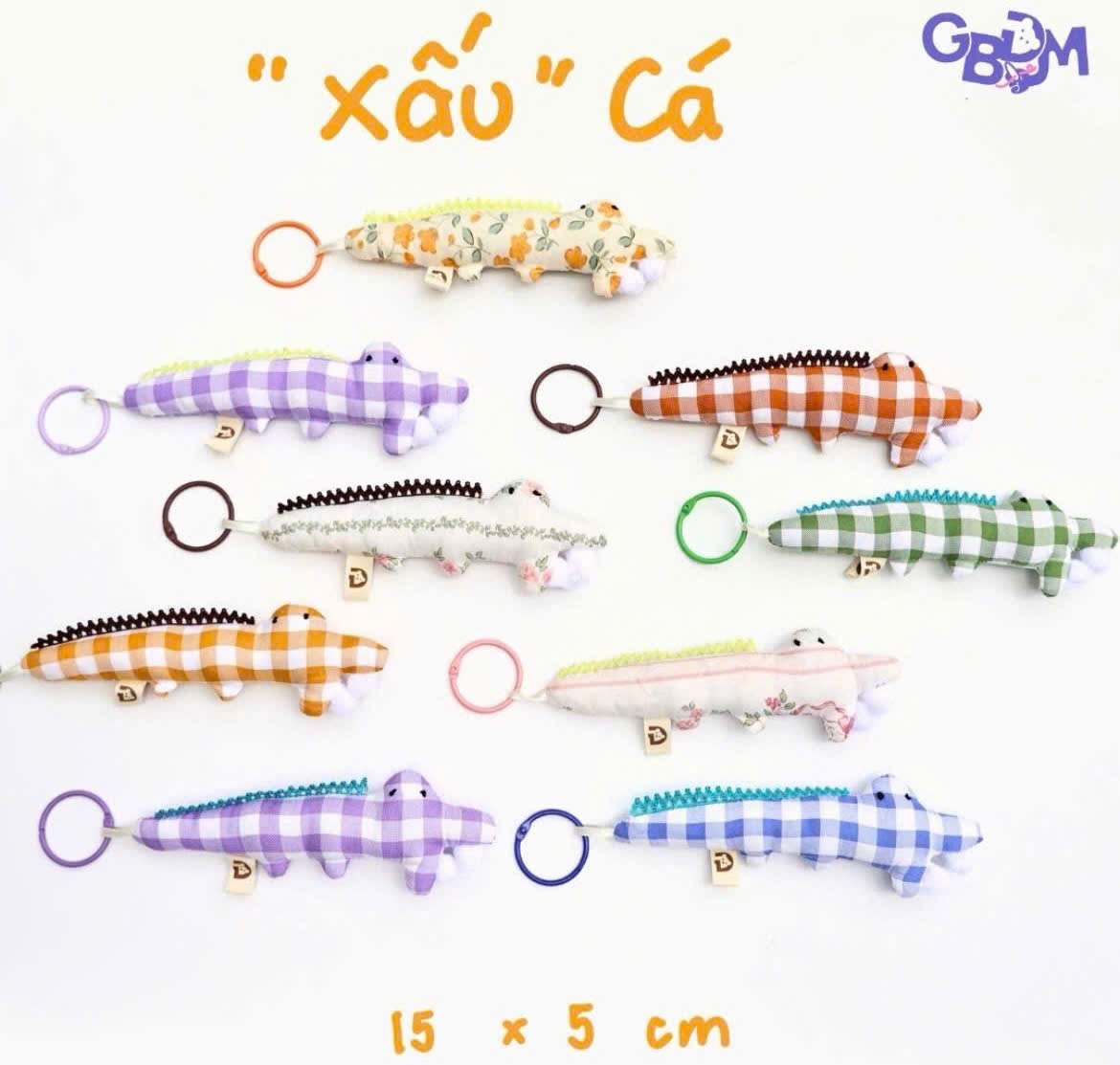 Móc chìa khóa Xấu Cá Gấu Bông Đình May