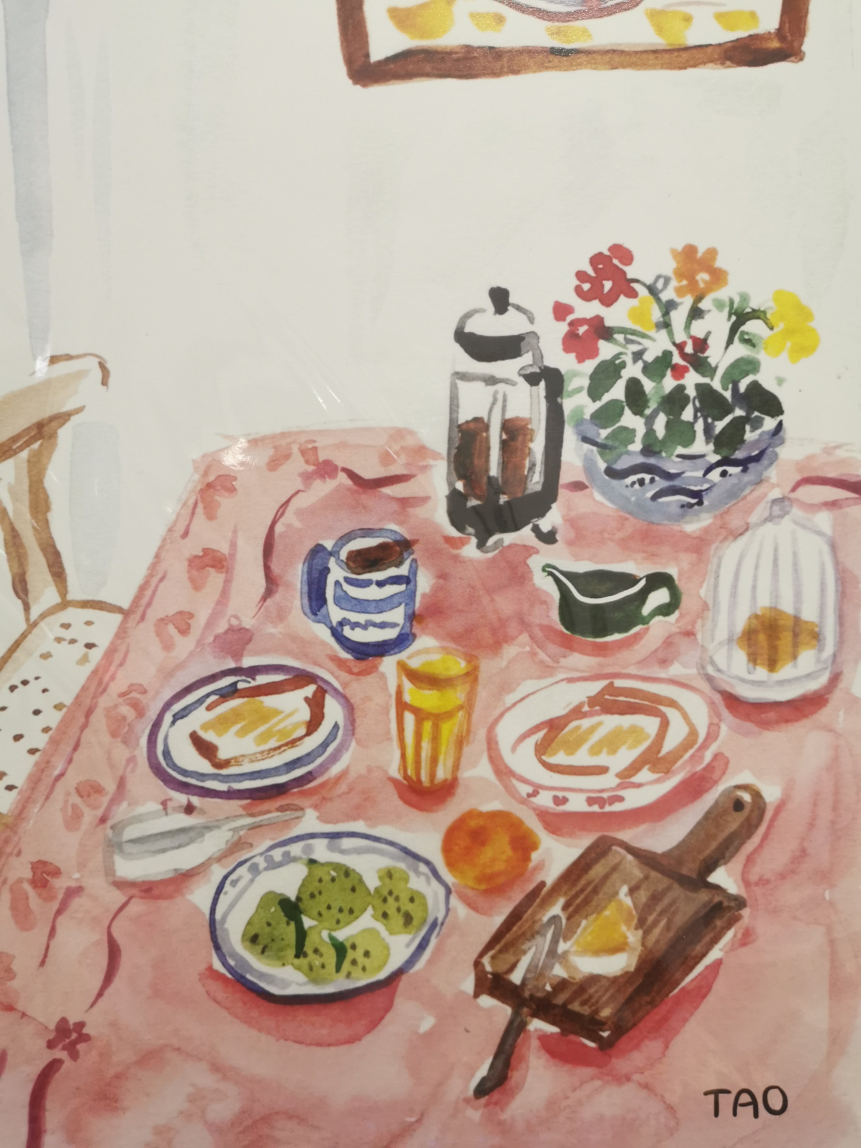 Tranh Tao A4 Still Life In Pink